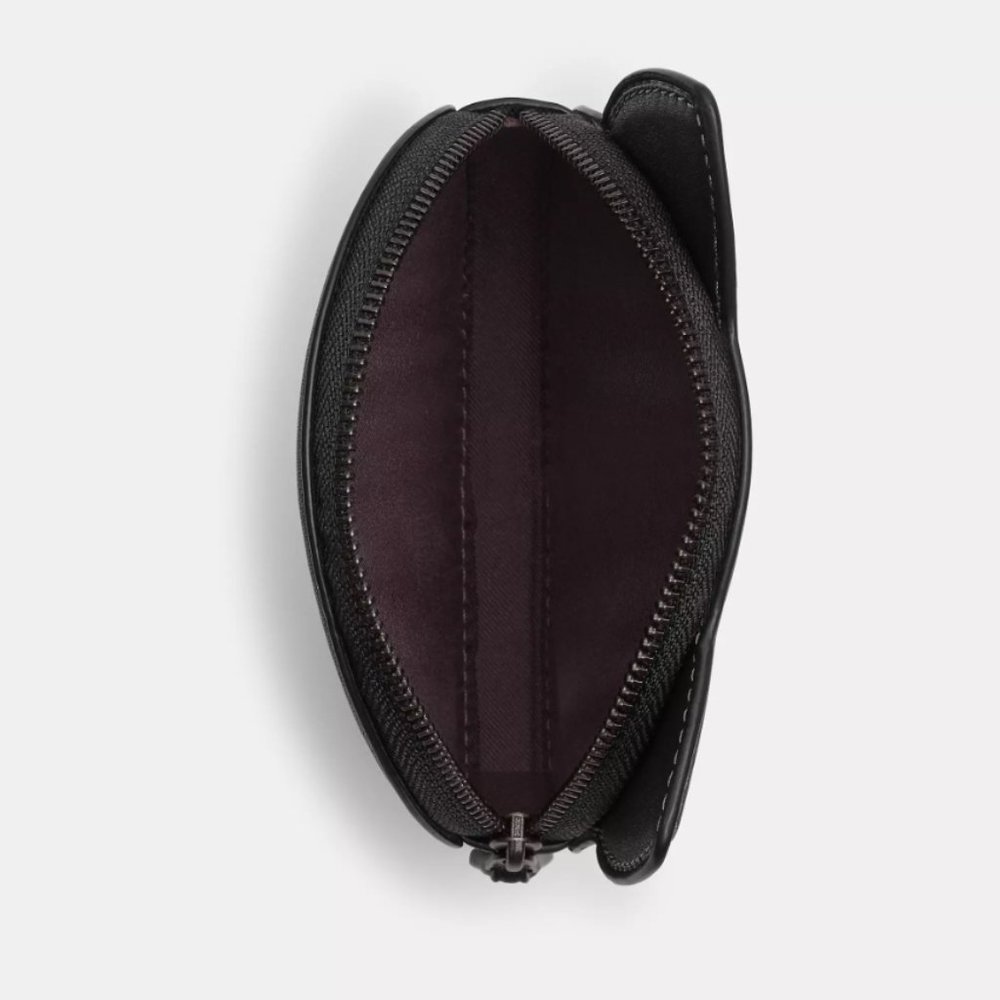 NWT Coach Black Cat Coin Purse (Leather) - Picture 7 of 8